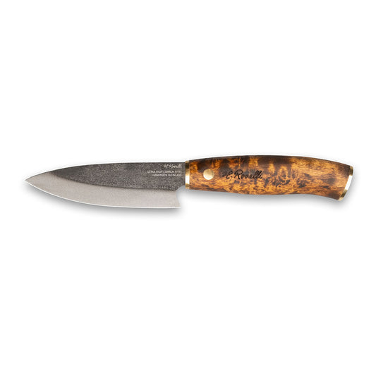 Roselli's kitchen knife for allround tasks made from ultra high carbon steel (UHC steel). 