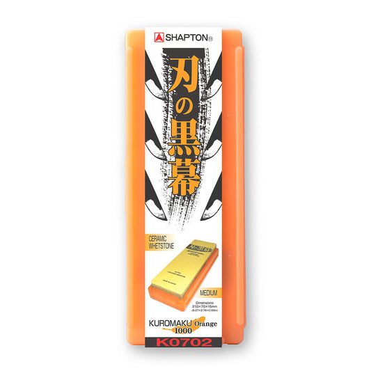 The Shapton Kuromaku #1000 is the most versatile stone in the range. If you own only one sharpening stone, #1000 is the practical choice. It restores dull edges and keeps knives consistently sharp in daily use.