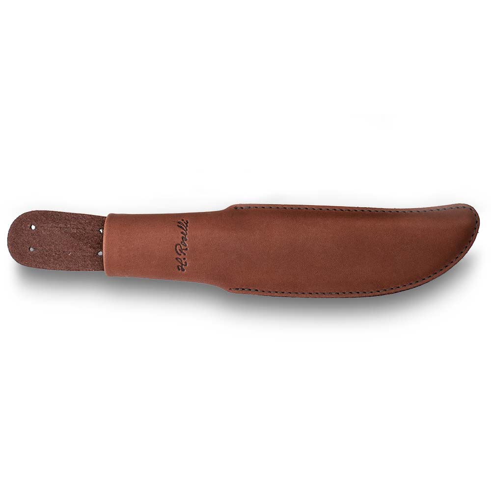 Scheide, dunkel gegerbtes Leder