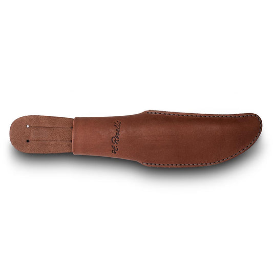 Scheide, dunkel gegerbtes Leder