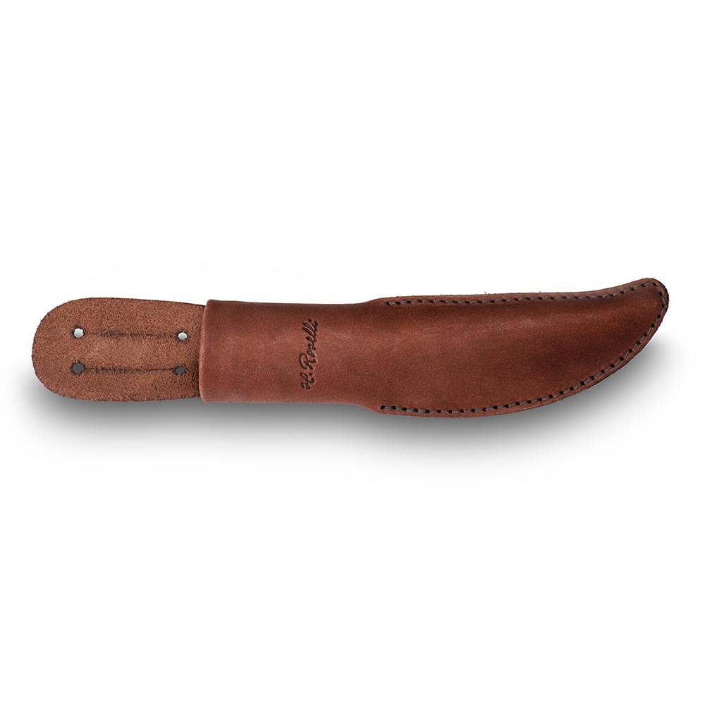 Scheide, dunkel gegerbtes Leder